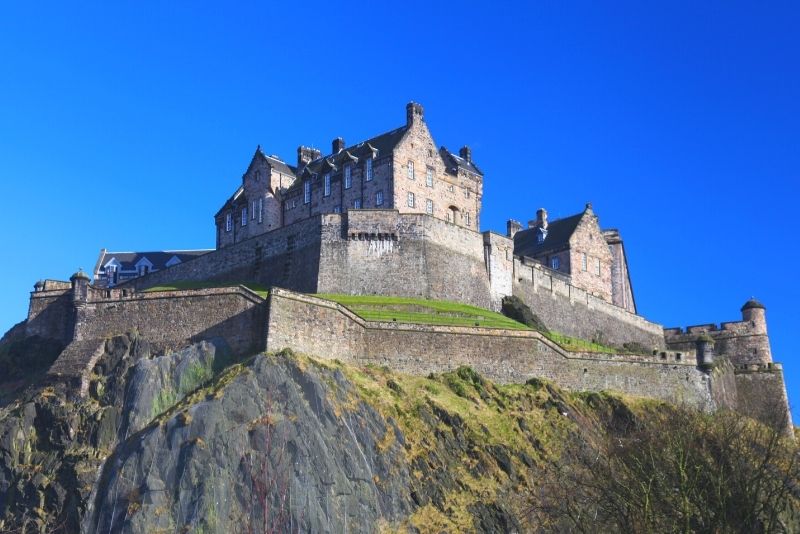 The Half Moon Battery and Royal Palace block at Edinburgh Castle